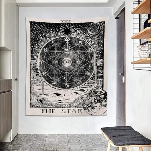 The Star Tarot Card Tapestry | Urban Outfitters - Picture 1 of 7